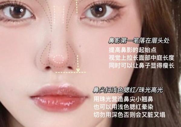 圓臉超自然修容教程，南寧化妝學(xué)校分享