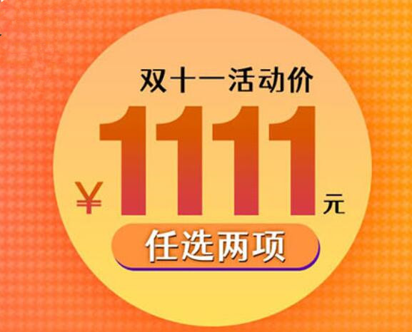 僅需1111元，兩門黃金課程任你選