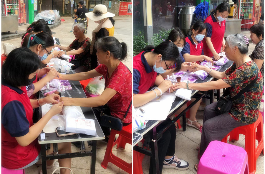 學(xué)以致用！南寧美甲學(xué)校社會實踐教學(xué)