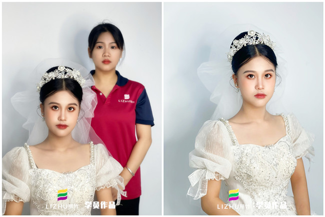 婚禮新娘造型，南寧新娘彩妝作品