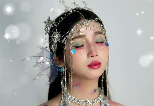 人魚公主造型，?南寧影樓化妝造型作品